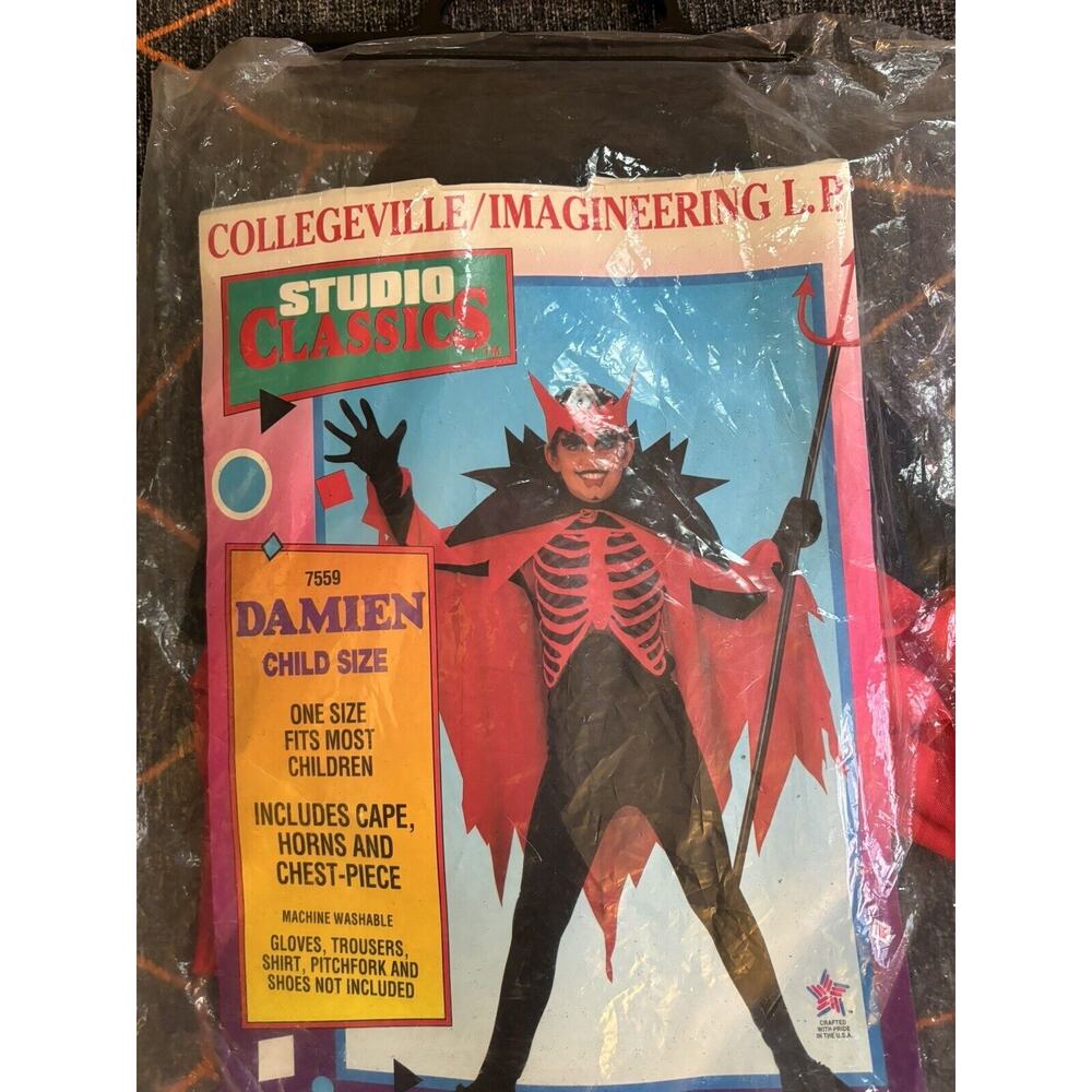 Devil Costume Child, Damien Child Costume, Halloween Costume For Kids - Picture 5 of 5